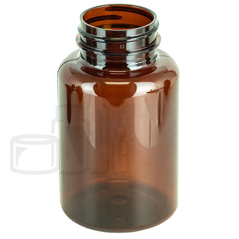 175cc Light Amber PET Plastic Packer Bottle 38-400(375/case)