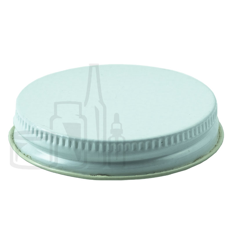 White Metal 53-400 Lid with standard plastisol liner (1900/Case)