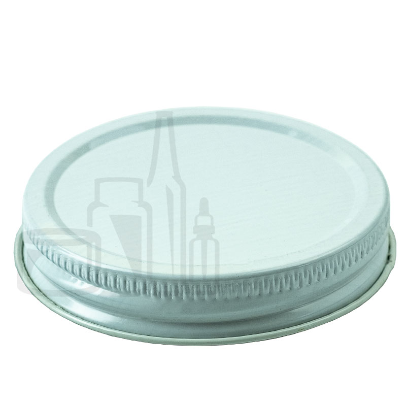 White Metal 58-400 Lid with standard plastisol liner - 2000/Case