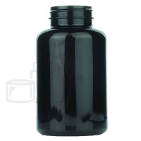 300cc Dark Amber PET Plastic Packer Bottle 45-400(256/case)