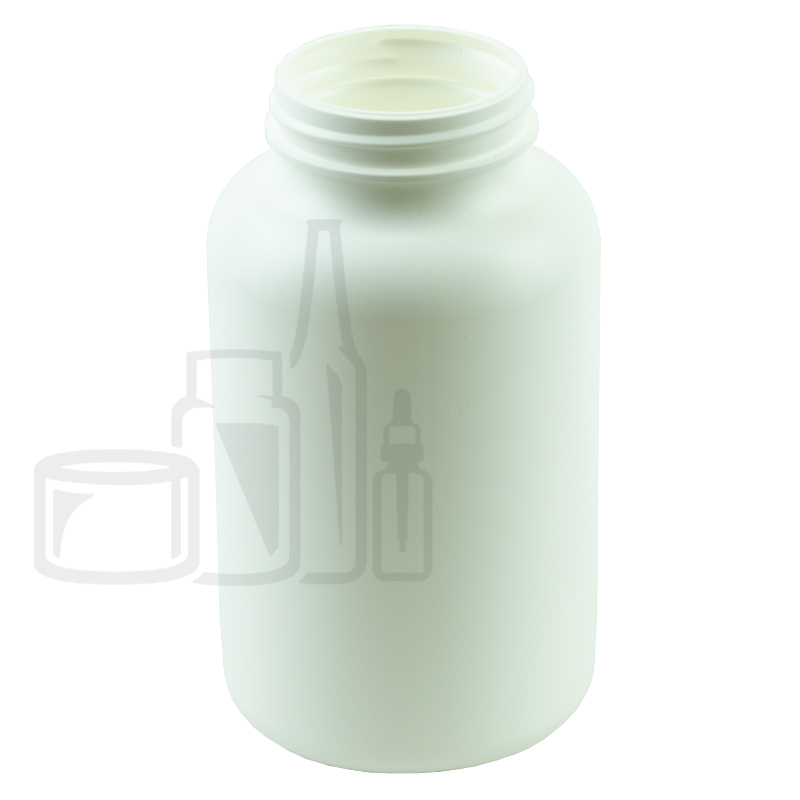 500cc White HDPE Plastic Packer Bottle 53-400(140/case)