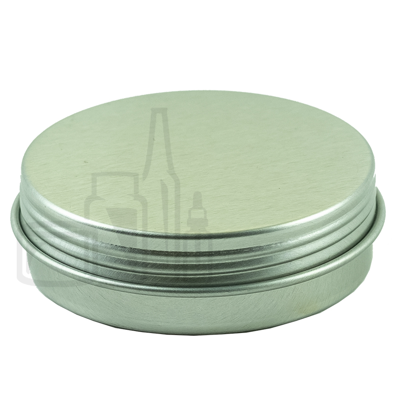 0.5oz Silver Steel Tin with Screw-Top Lid