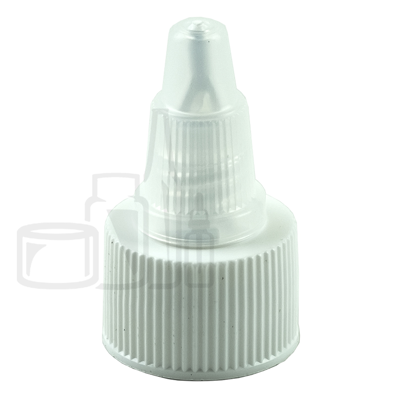 Twist Cap Clear/White 20-410 with a SG75 Heat Liner for PE Containers(3000/cs)