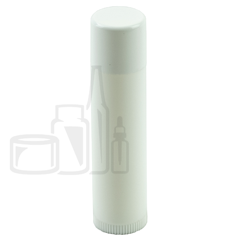 White Tube and Cap - Lip Balm Style - 5ml