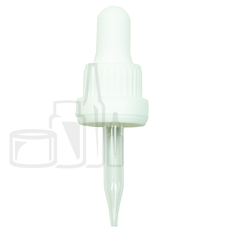 NON CRC + Tamper Evident Dropper - White - 58mm 18-415(1400/case)