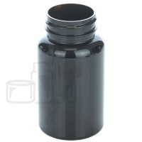 120cc Dark Amber PET Plastic Packer Bottle 38-400(450/case)