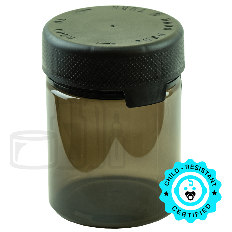 18.5oz PET Plastic Aviator Series by Chubby Gorilla TE/CRC Transparent Black/Black Cap(50/case)