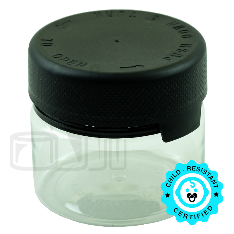 10oz PET Plastic Aviator Series by Chubby Gorilla TE/CRC Clear w/Solid Black Cap(80/case)