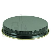 Black Metal 48-400 Lid with standard plastisol liner (2205/cs)
