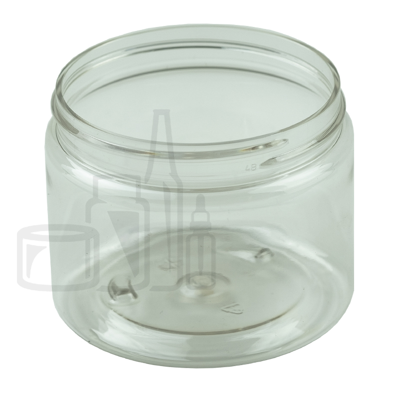 6oz PET Plastic Single Wall Jar 70-400 Clear (448/case)