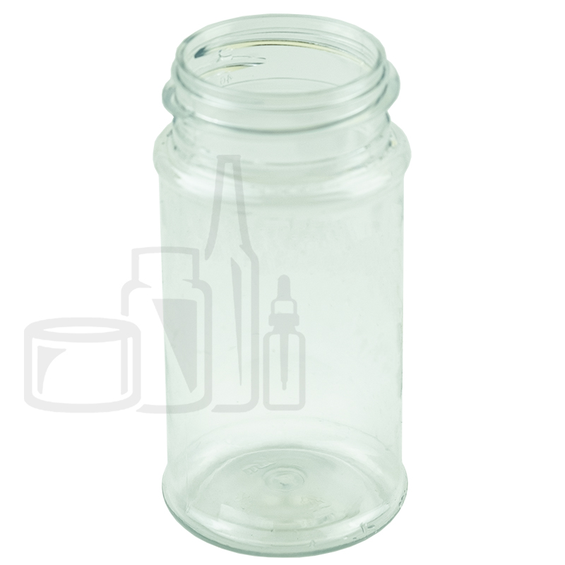 16oz Clear Pet Plastic Spice Jars (Red Cap) - Clear 63-485