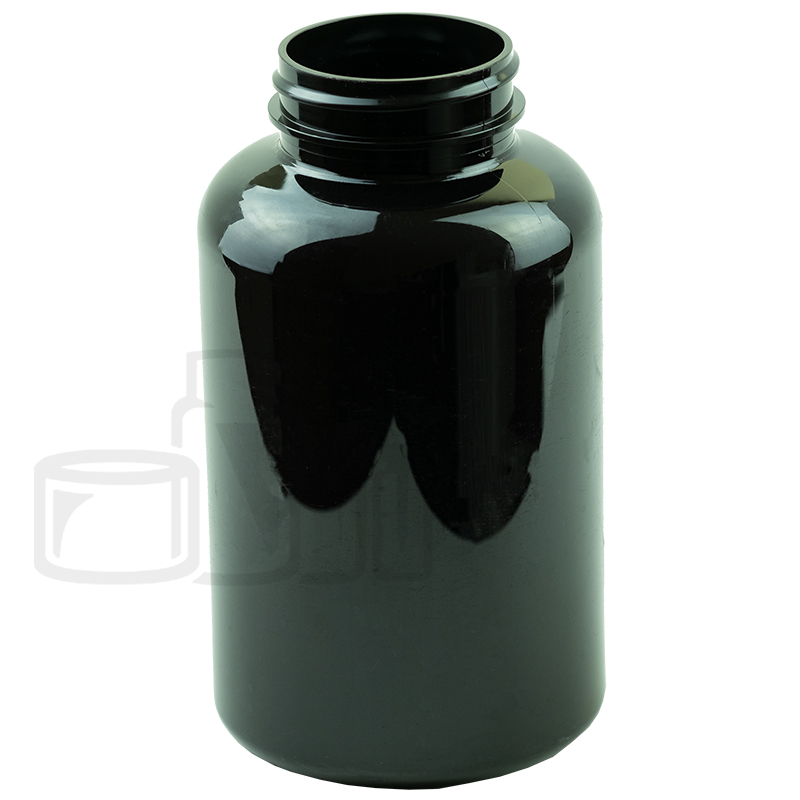 400cc Dark Amber PET Plastic Packer Bottle 45-400(180/cs)