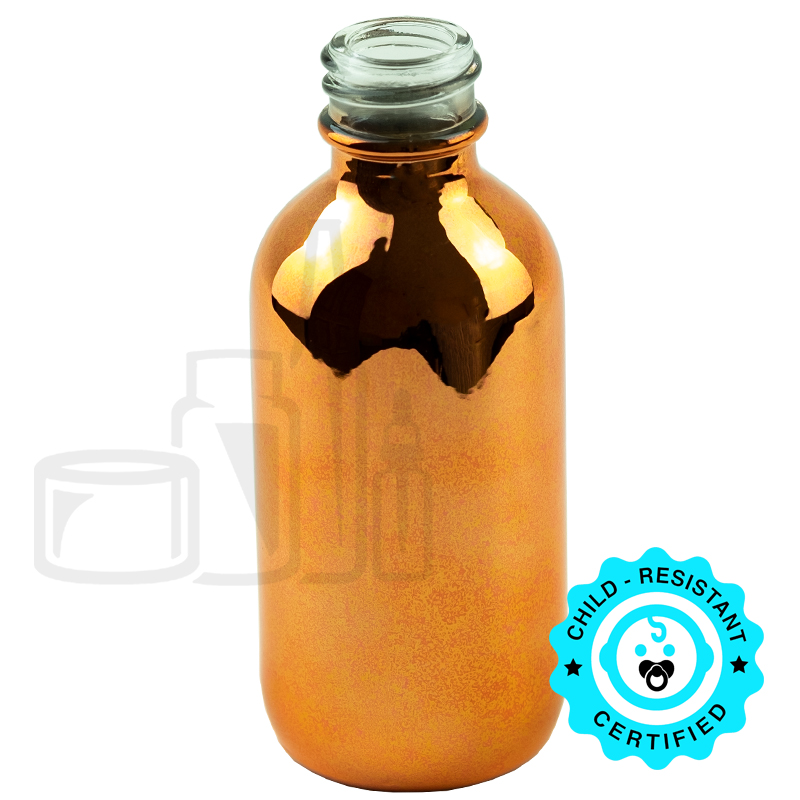 16oz Amber Glass SS Jar 89-400 - Liquid Bottles LLC