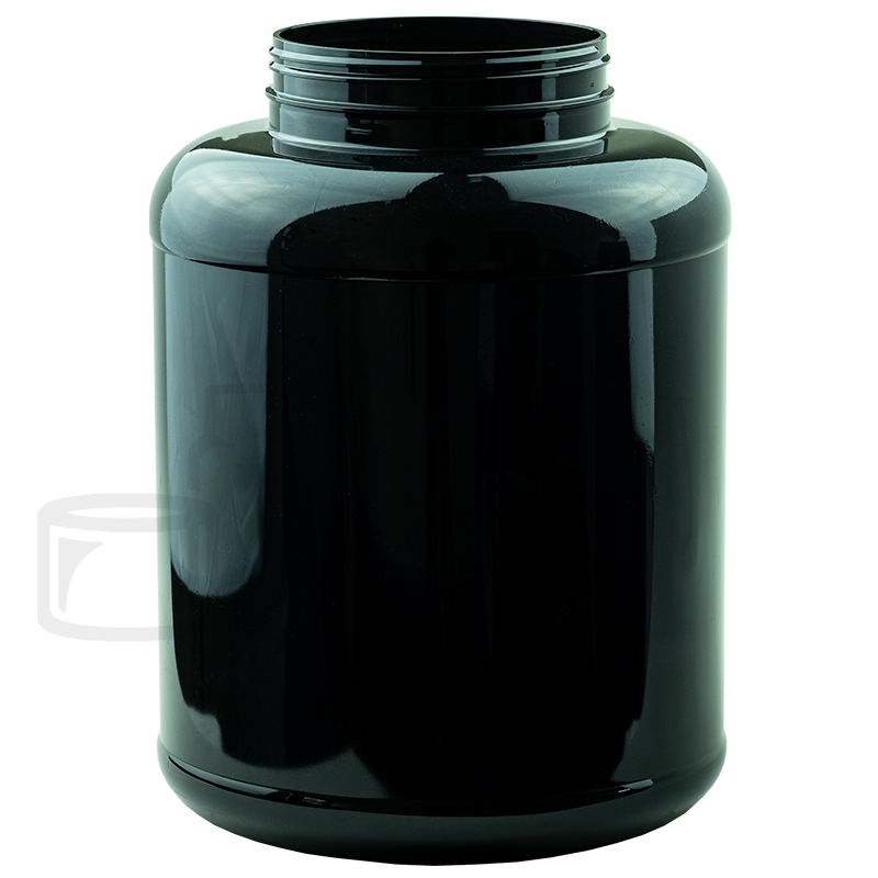 2 Gallon (256oz) Black PET Jar - 120/400 (Tray packs)