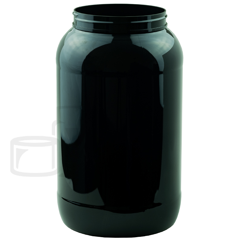 1 Gallon (128oz) Black PET Jar - 110/400 (Tray packs)