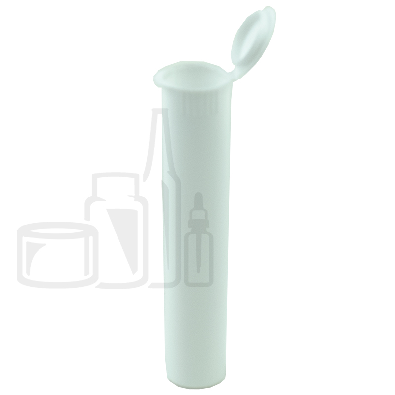 Joint Tube Doob Tube with Pop Top - 98mm - WHITE - LDPE Plastic