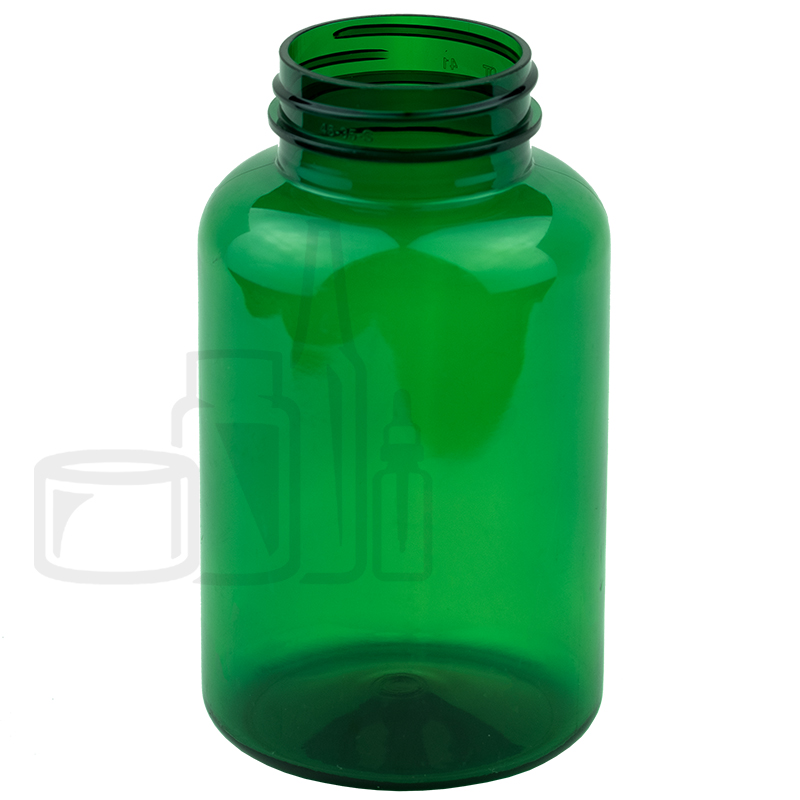 300cc Green PET Plastic Packer Bottle 45-400(270/cs)