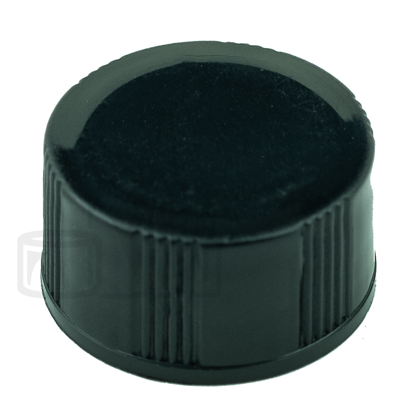 Black CT Closure 15mm for 5ml and 10ml Vials with PE Foam Liner