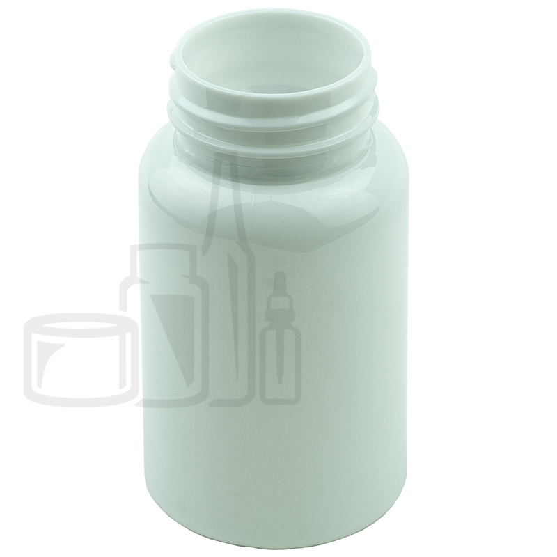 120cc White PET Plastic Packer Bottle 38-400(500/case)