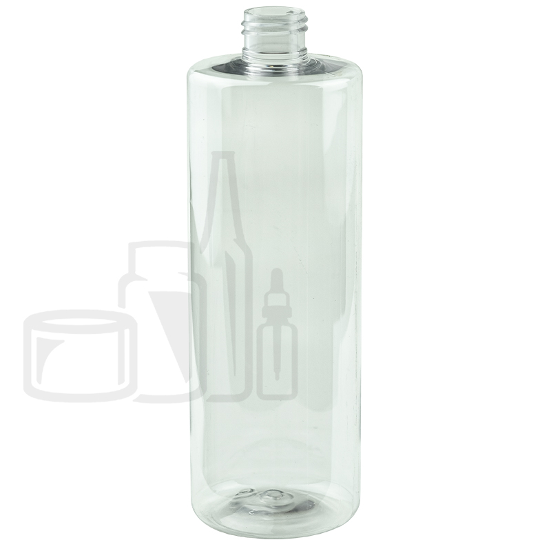 16oz Clear PET Cylinder Bottle 24-410(189/cs)