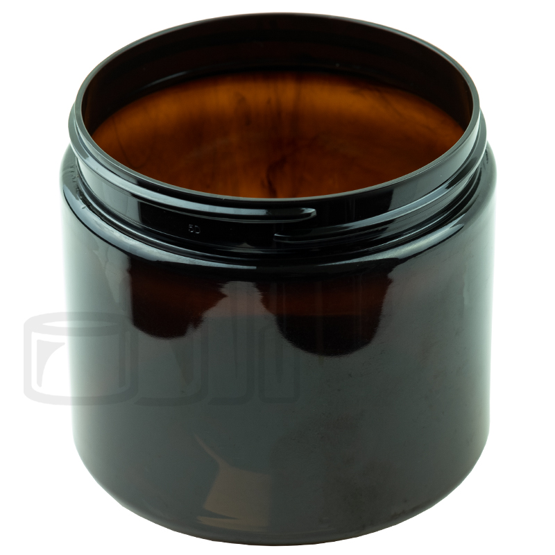 16oz Amber Glass SS Jar 89-400 - Liquid Bottles LLC