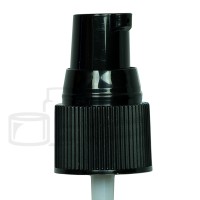 BLACK Treatment Pump Ribbed Skirt 20-400 - 3.56'' Dip Tube (1000/case)
