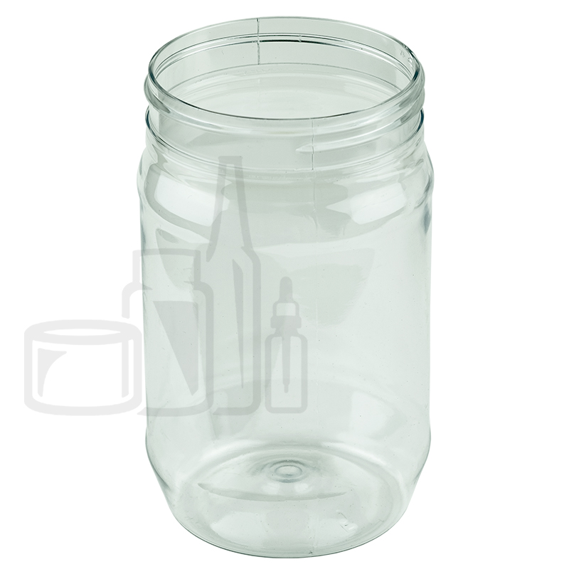 50 Pack 8 OZ Plastic Jars Round Clear Cosmetic Container Jars with