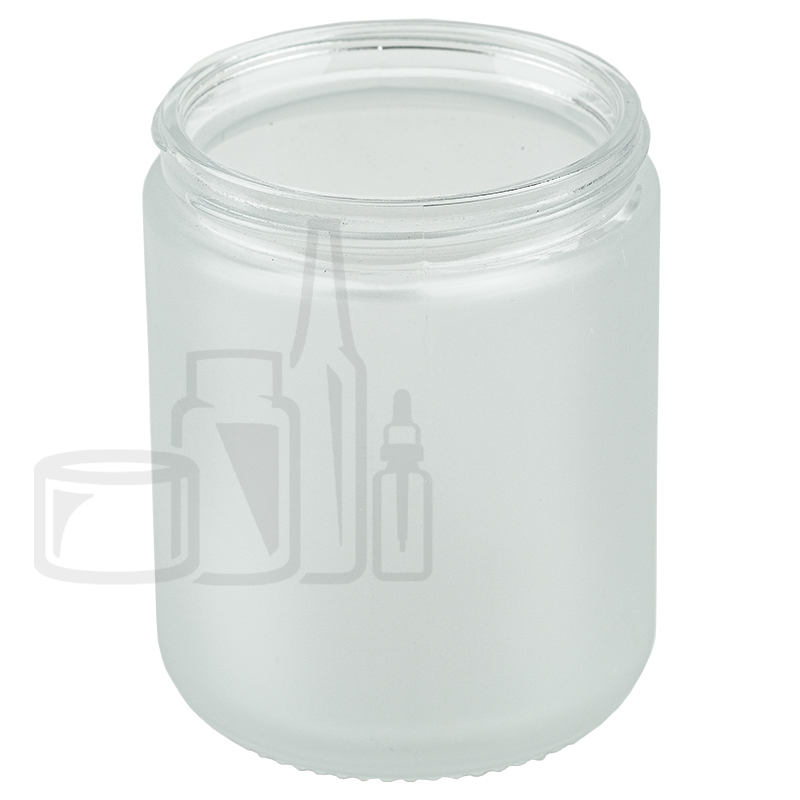 9oz Clear Frosted Glass Jar 70-400 (105/cs)