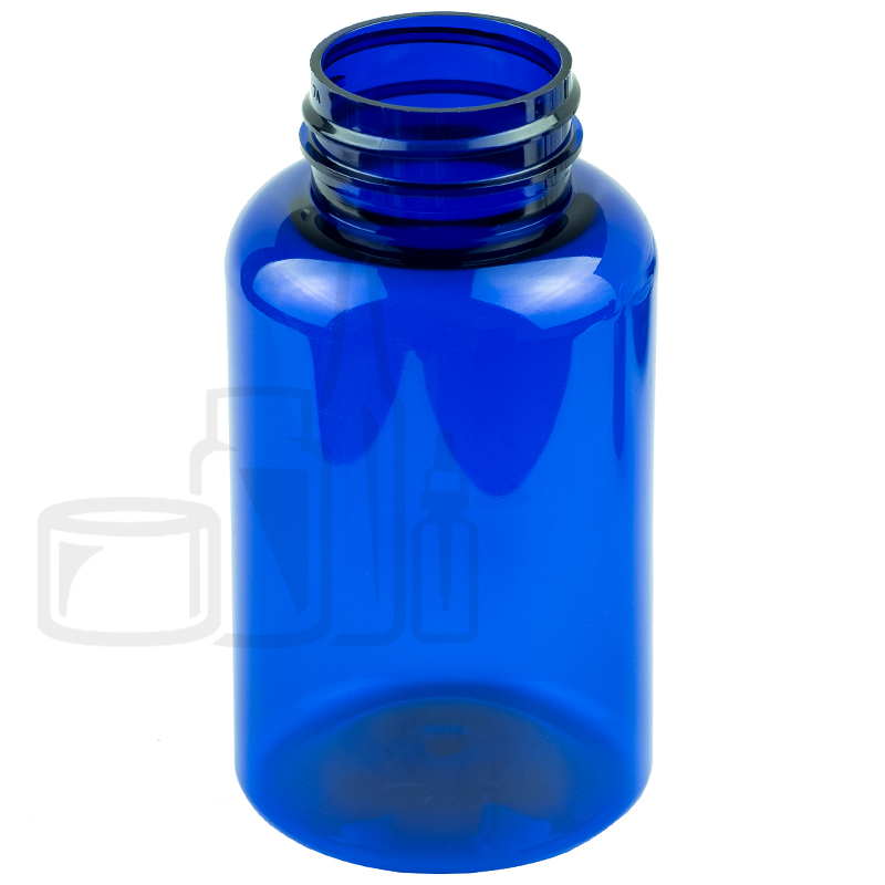 200cc Cobalt Blue PET Plastic Packer Bottle 38-400(290/case)