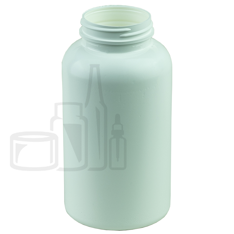 625CC White HDPE Plastic Packer Bottle 53-400(122/cs)