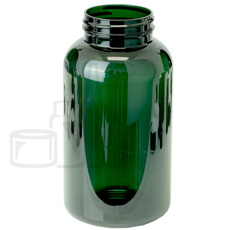 950cc Green PET Plastic Packer Bottle 53-400(108/cs)