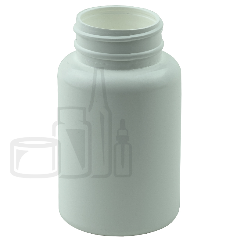 120cc White HDPE Plastic Packer Bottle 38-400(500/cs)