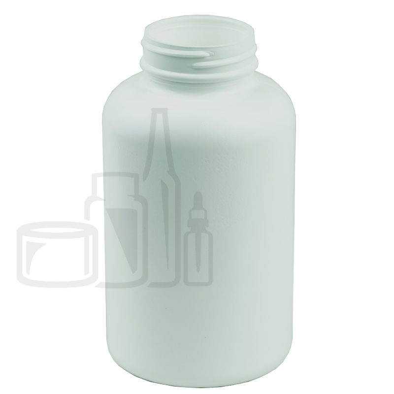400cc White HDPE Plastic Packer Bottle 45-400 (130/cs)