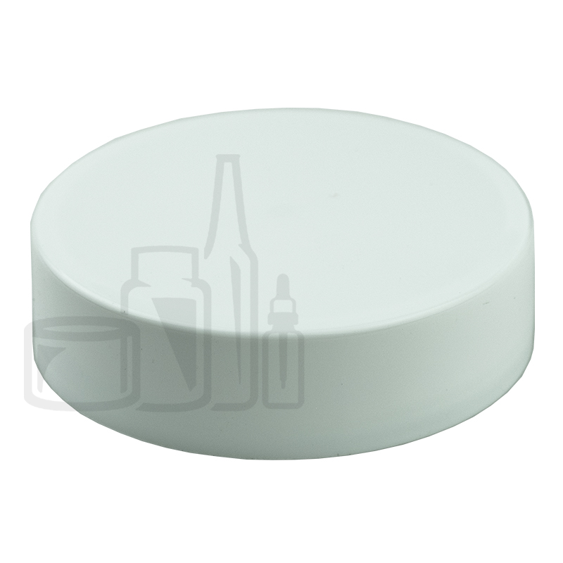 Smooth White 89MM Deep Skirt CT Cap w/ C1S FS5-10 Liner - 300/case