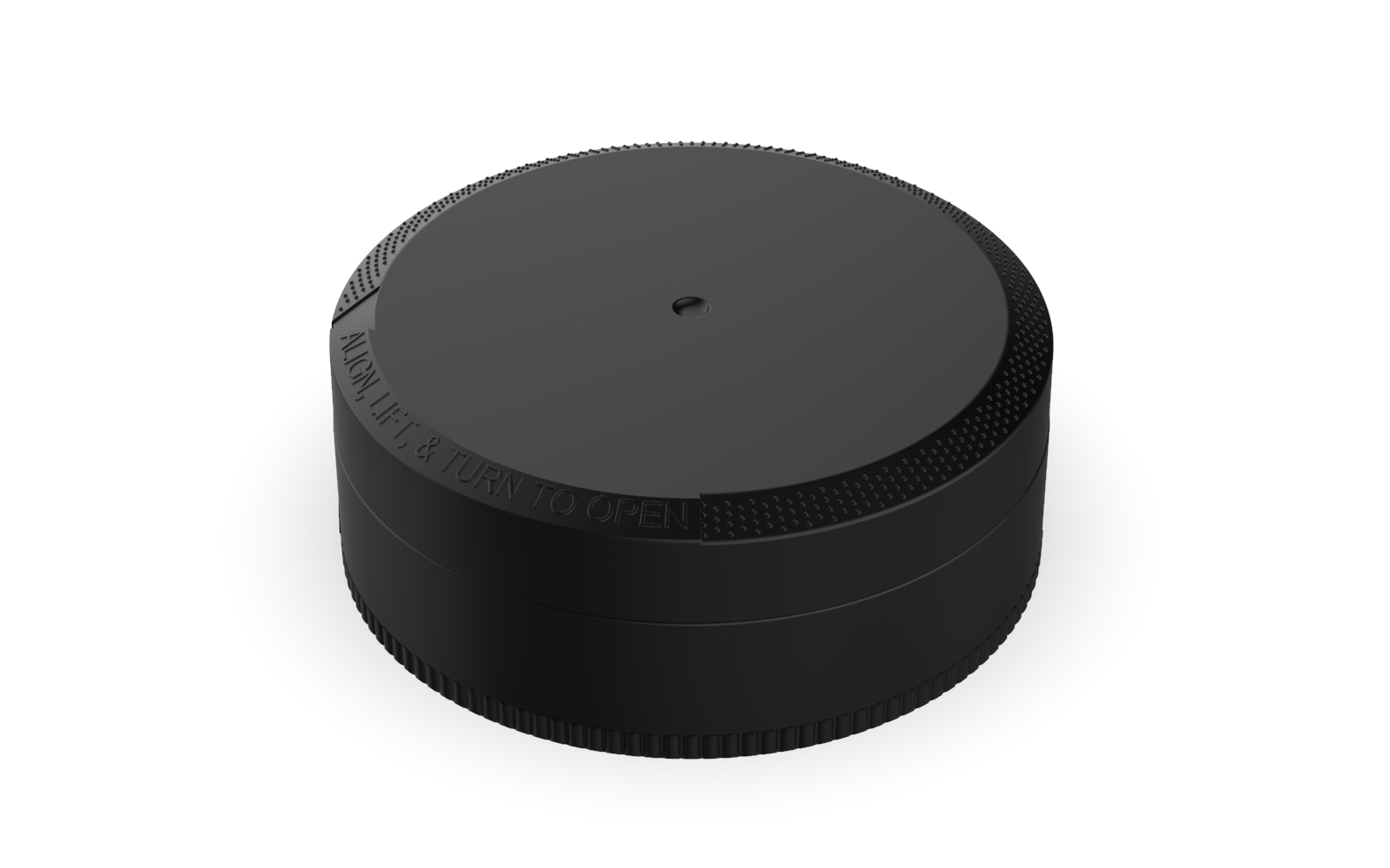 40G Dual Compartment Pouch Container w/ CR Upper Closure Black Container w/ Black Closures - 600/case