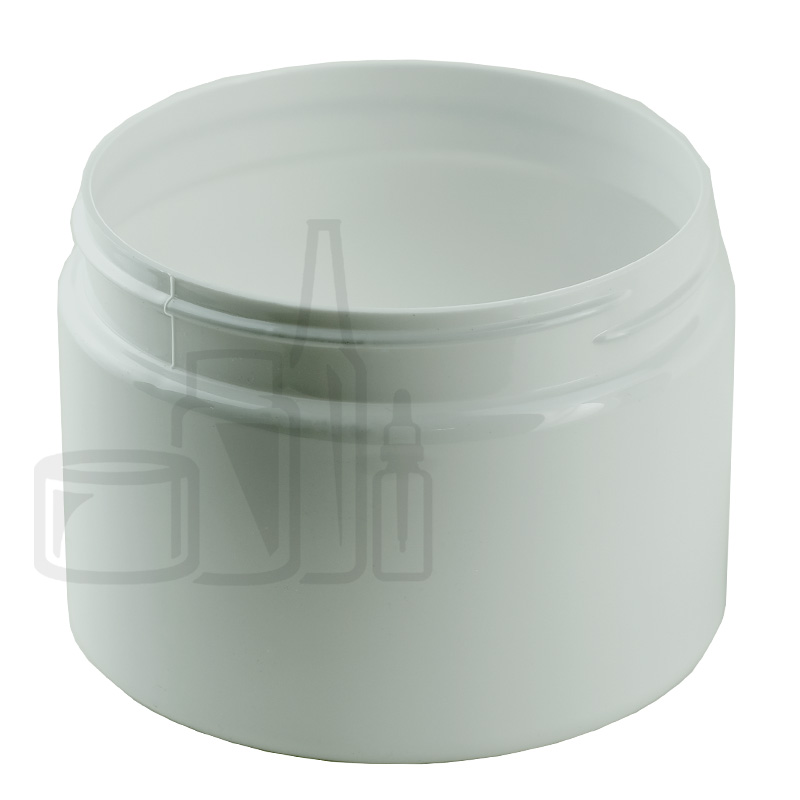 12oz PET Plastic SS Jar - White - 89-400 (120/cs)