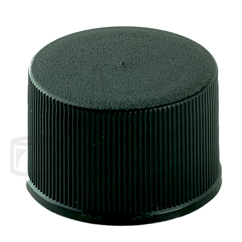 Black Ribbed PP Cap 24-410(4500/cs)