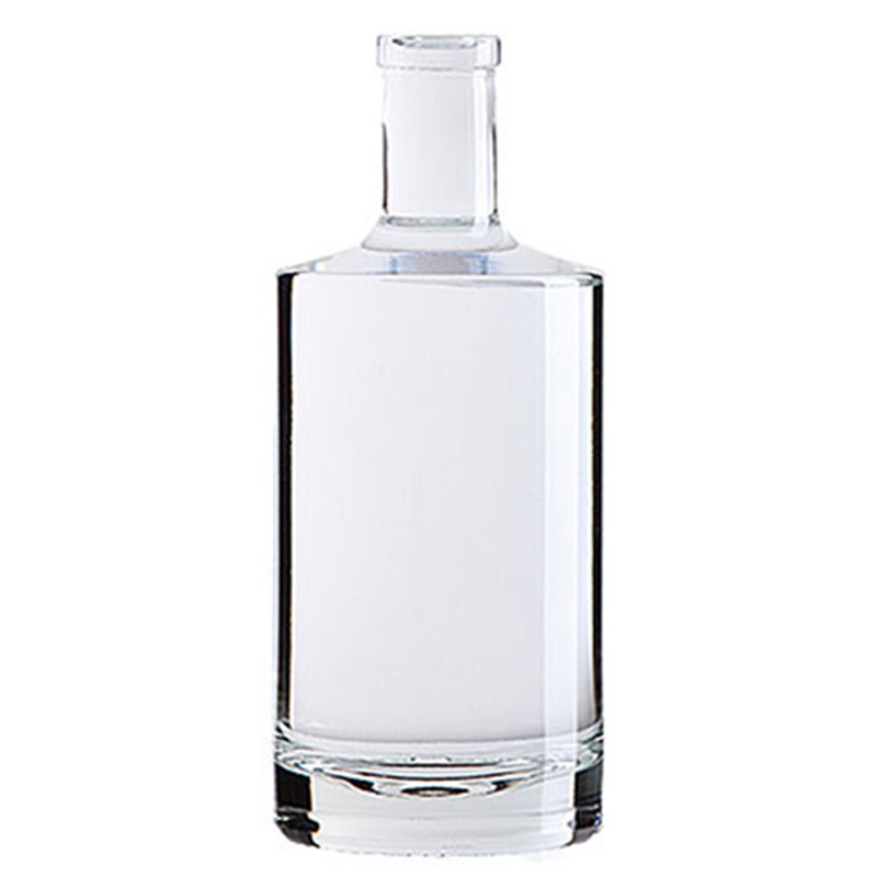 750ml Clear Jersey Glass Liquor Bottle (6/cs)