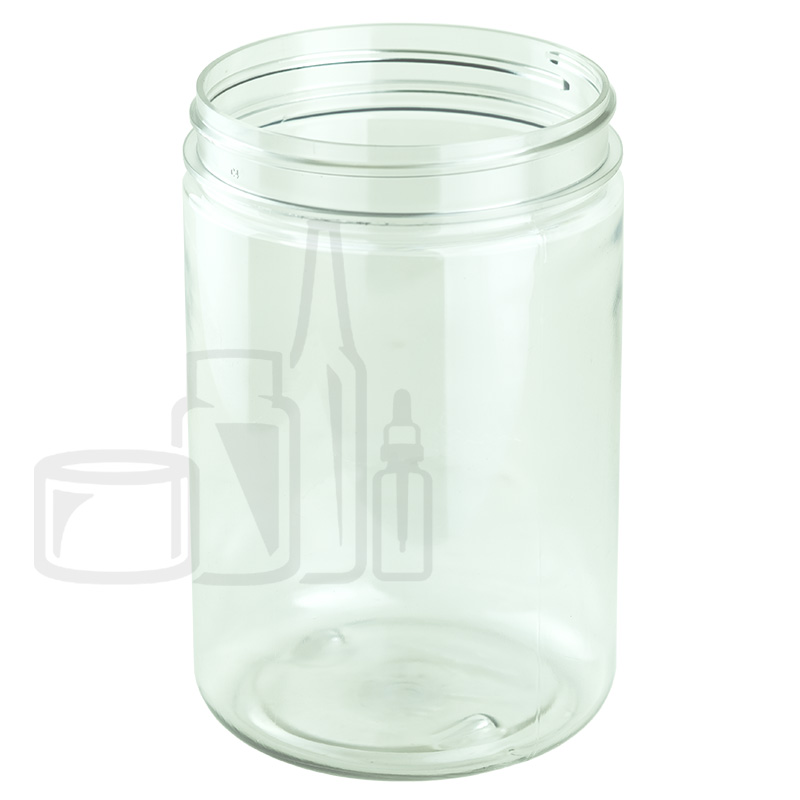 25oz Clear PET Plastic Single Wall Jar 89-400