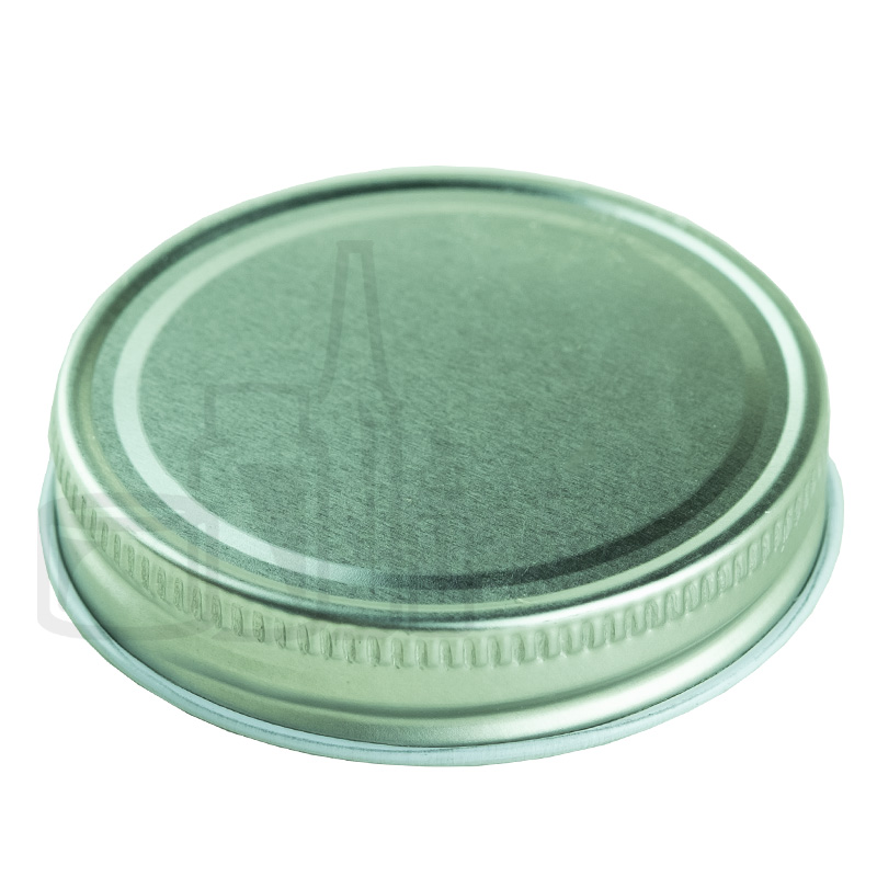Silver Metal Lid 53-400 with standard plastisol liner - 2288/case