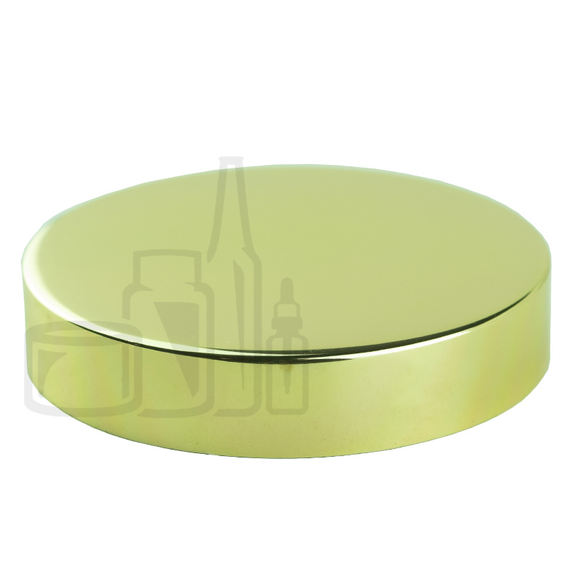 Shiny Gold Metal Overshell 70-400 Lid with Foam liner(858/cs)