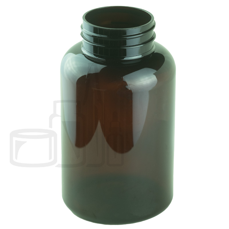 300cc Light Amber PET Plastic Packer Bottle 45-400(320/case)