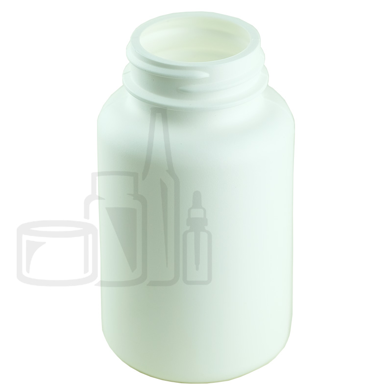 150cc White HDPE Plastic Packer Bottle 38-400 Neck Finish (525/case)