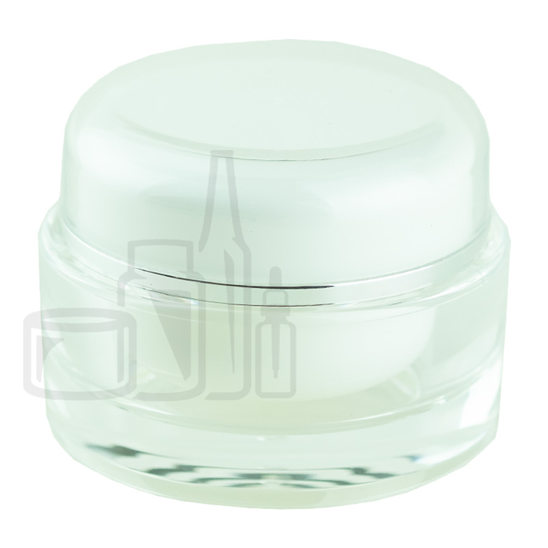 30ml, Clear/Silver/White Acrylic Set (300/case)