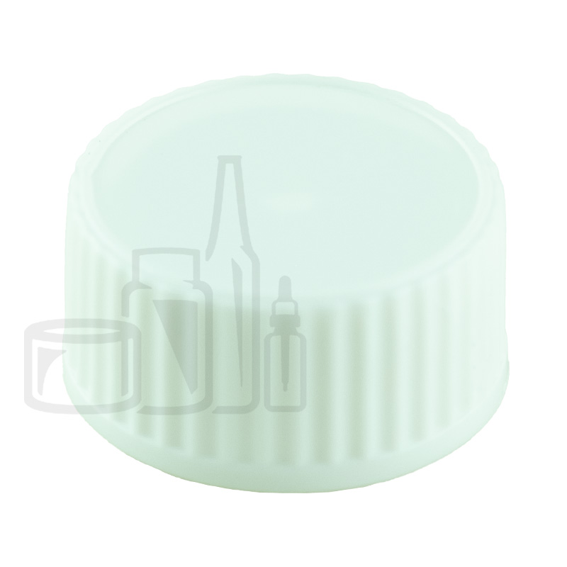 White CT Closure PP Lid Ribbed/Smooth w/ Polycone Liner 20-400(4,500/case)