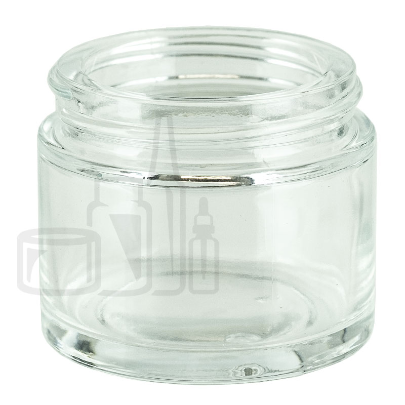 2oz Clear Glass Jar 53-400 Neck Finish(168/case)