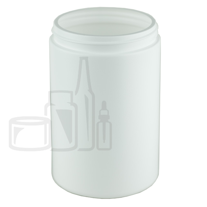 25oz HDPE Plastic SS Jar - White - 89-400