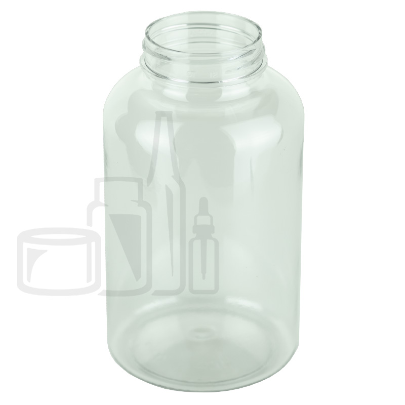 400cc Clear PET Plastic Packer Bottle 45-400 - 236/case