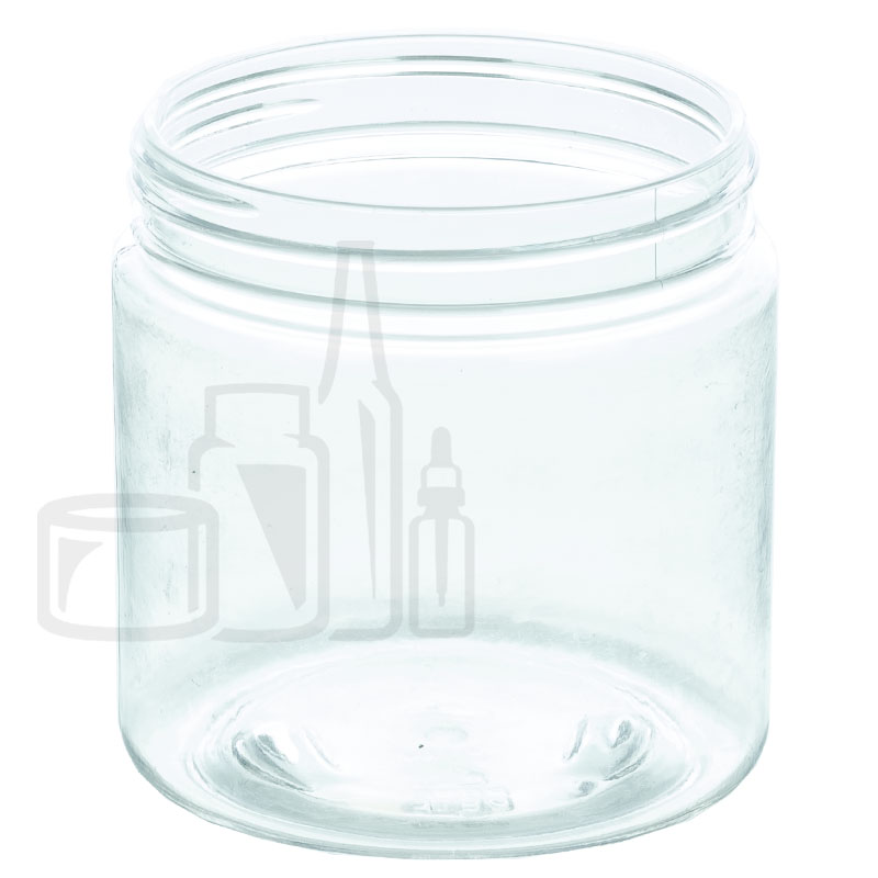 4oz Clear PET Plastic Straight Sided Jar 58-400 Neck Finish (480/case)