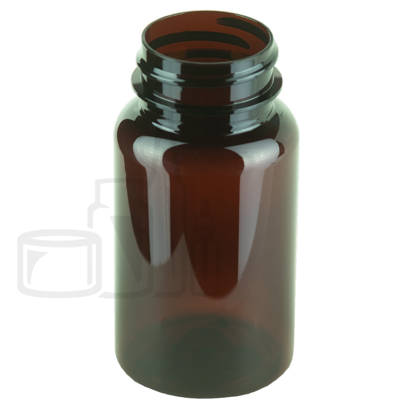 75cc Dark Amber PET Plastic Packer Bottle 33-400(700/case)